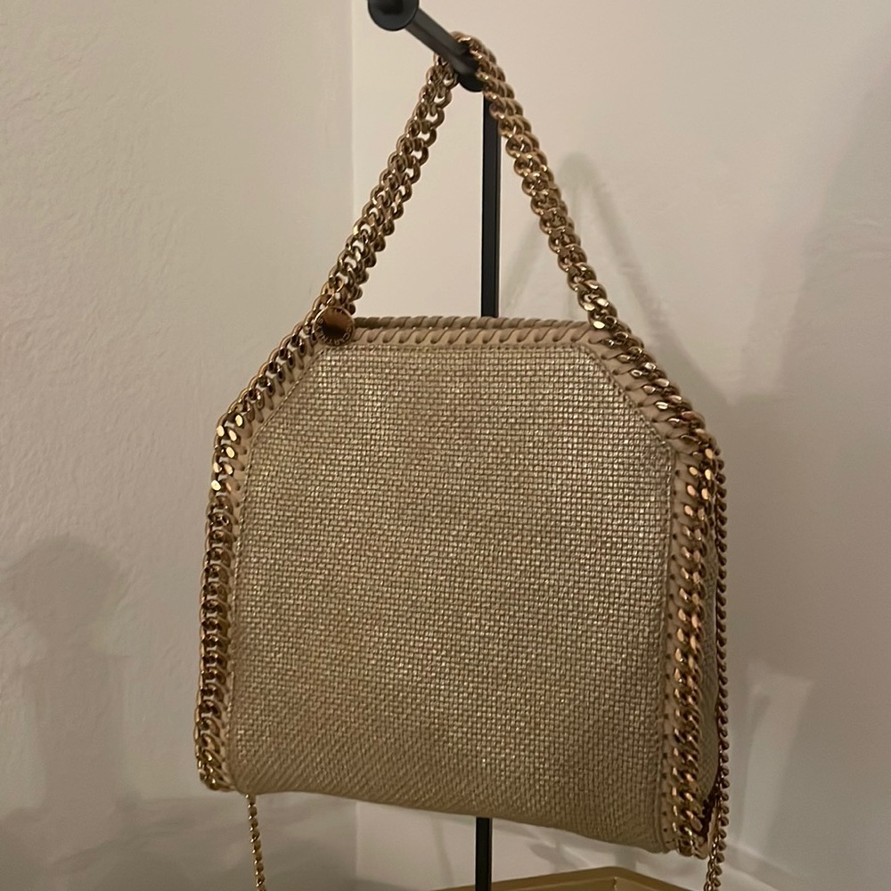 Stella McCartney mini Falabella linen tote
